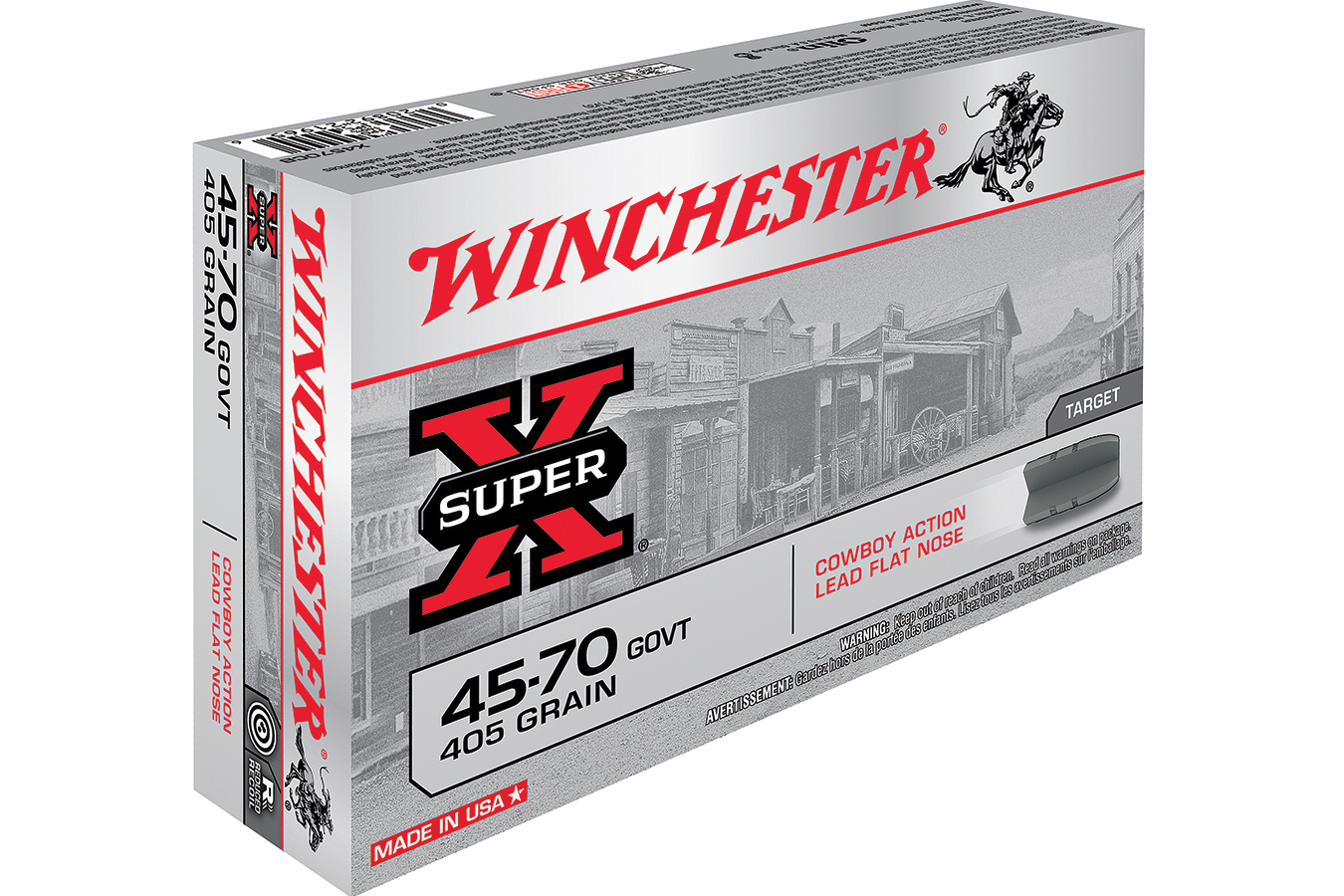 WINCHESTER AMMO 45-70 Government 405 Grain Cowboy Action Super X 20/Box